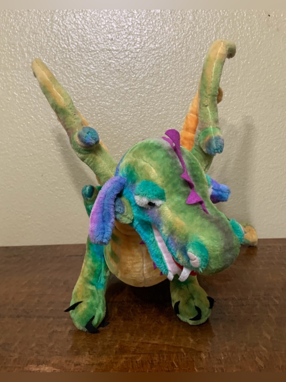 Melissa and Doug Jumbo Colorful Posable Dragon Plush